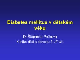 Diabetes mellitus in childhood