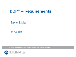DDP requirements