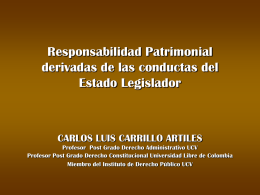 Responsabilidad Edo Legislador Margarita. Carlos L