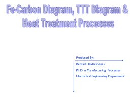 heat treatment - Industrial Engineering Department EMU-DAU
