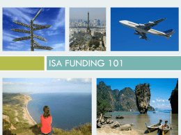 View the 2015 ISA Information Session Presentation