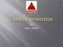 Carbon Monoxide Poisoning - Poudre Canyon Fire Protection District