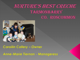 NURTURES BEST CRECHE Tarmonbarry Co. Roscommon