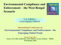 Environmental Compliance and Enforcement