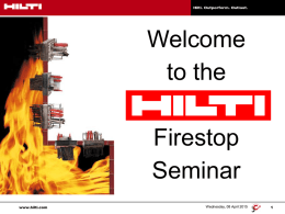 Why Should I Firestop?