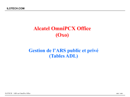 ARS sur Alcatel OmniPCX Office