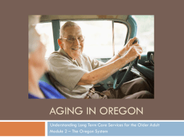 Long term care refers to provision of a range of services to