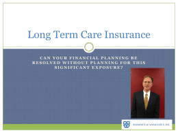 Long Term Care Insurance - Snowden & Associates, Inc.