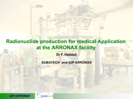 Radionuclide production at ARRONAX