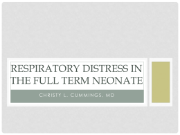 FT Respiratory Distress