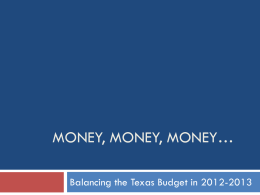 Balancing the Texas Budget