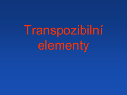 transpozice