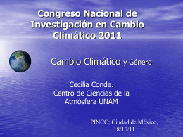 Políticas de Adaptación Cecilia Conde. CCA- UNAM