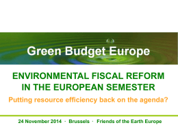 Environmental Fiscal Reform in the European Semester  2.55 MB