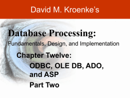 Kroenke-DBP-e10-PPT-Chapter12
