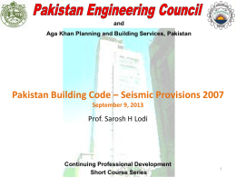 B Pakistan Building Code - Pakistan Engineering Council