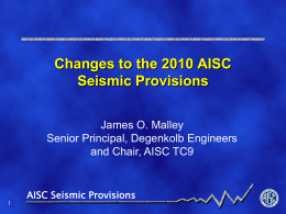 AISC Seismic Provisions