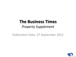 The Business Times Property Supplement - eAdvine