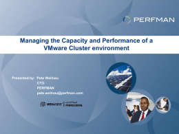 Understanding The Performance Data From a VMware Cluster