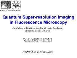 Quantum Superresolution Imaging in Fluorescence Microscopy