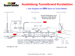 Tunnelbrand Tunnel W.. - Feuerwehr Wattwil / Lichtensteig