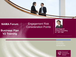 Engagement Risk Consideration Points