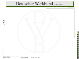 Der Deutsche Werkbund 1907-1934