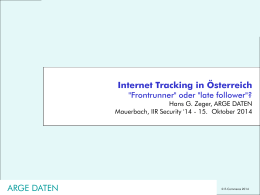 Internet Tracking in Österreich