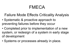 SCHA FMECA presentation 5 14 10