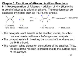 Chapter 6: Reactions of Alkenes