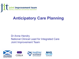 Anticipatory Care Planning, ppt