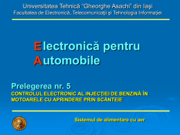 PRELEGEREA nr. 5 - Universitatea Tehnică Gheorghe Asachi