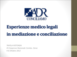 Mediazione e responsabilit&agrave; medica: le soluzioni