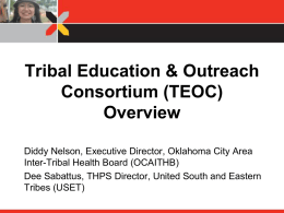 Tribal Education & Outreach Consortium (TEOC)