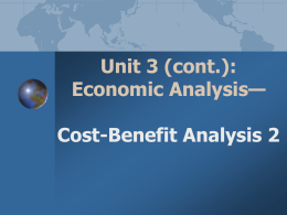 Unit 3_Economic Analysis_Cost