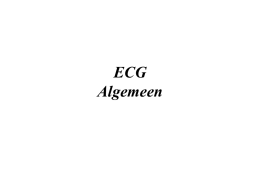 ECG: diagnostiek