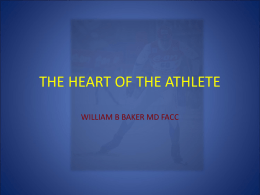 THE HEART OF THE ATHLETE