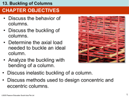 13. Buckling of Columns 13.2 IDEAL COLUMN WITH PIN SUPPORTS