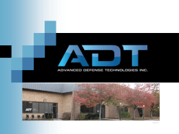 ADT - Advanced Defense Technologies
