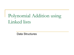 Polynomial Addition