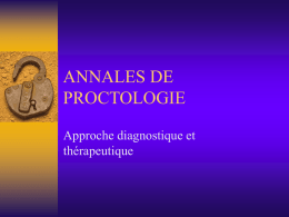 ANNALES DE PROCTOLOGIE