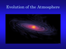 Evolution of the atmosphere