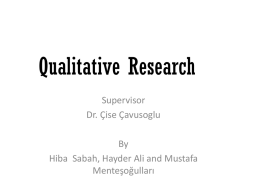 Differences between Quantitative and Qualitative Research