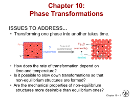 Chapter 10: Phase Transformations