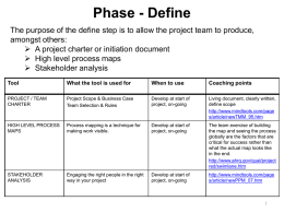 Phase - Improve Tool