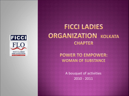 Ficci ladies organization kolkata chapter Power to