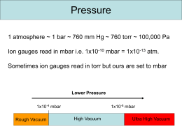 Pressures and Pumps