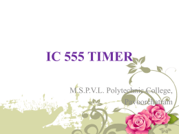IC 555 TIMER