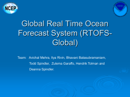 GLOBAL Real Time Ocean Forecast System (RTOFS