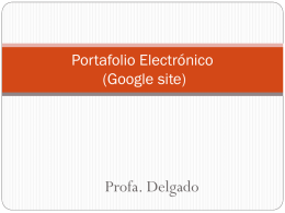 Portafolio Electr&oacute;nico (Google site)